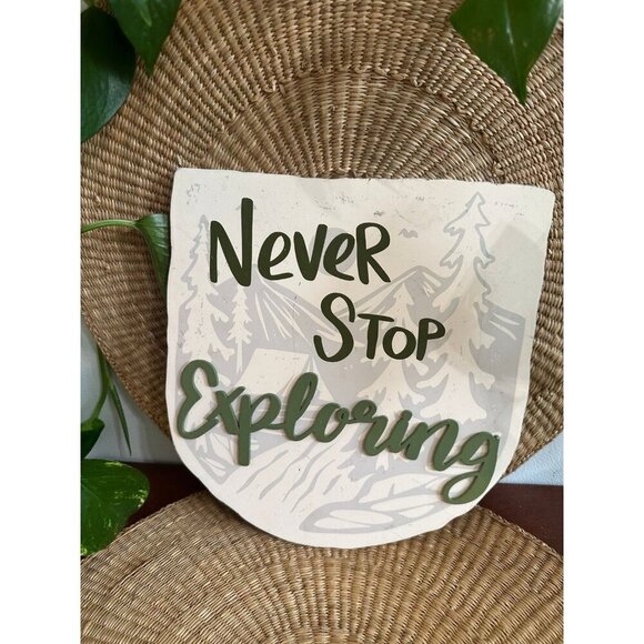 Never stop exploring world traveler, art - Picture 1 of 8
